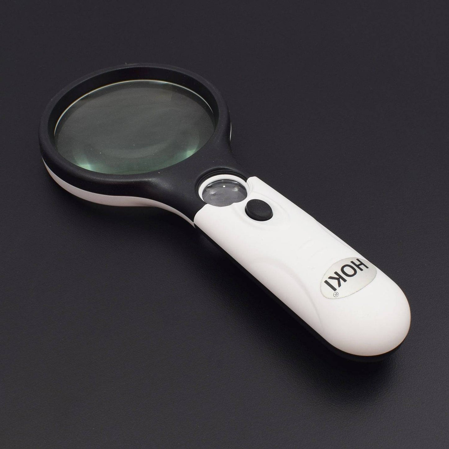 Magnifier 3 LED Light, Marrywindix 5X 20X Handheld Magnifier Reading Magnifying Glass Lens Jewelry Loupe White and Black - RS592 - REES52