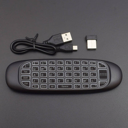 C120 Mini Remote Control Wireless USB 2.4Ghz for PC Smart TV Android TV Box TV Dongle Keyboard - RS716 - REES52