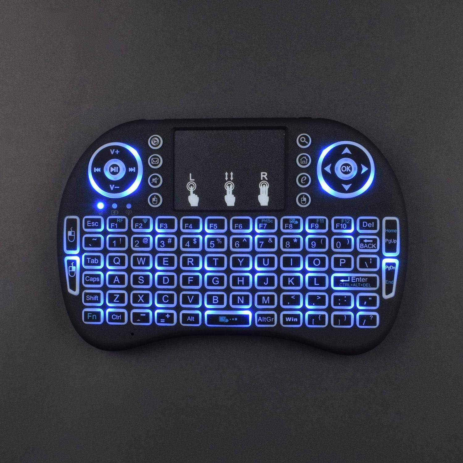 i8 Mouse Multi-media Portable Handheld Blacklight Mini Wireless 2.4G LED Backlight i8 Keyboard with Touchpad - RS191 - REES52