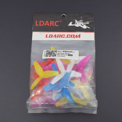 KINGKONG/LDARC 10pairs 48mm 3 Blade Multicolour Propeller for Tiny 8X FPV Racing Drone Quadcopter - RS1393 - REES52