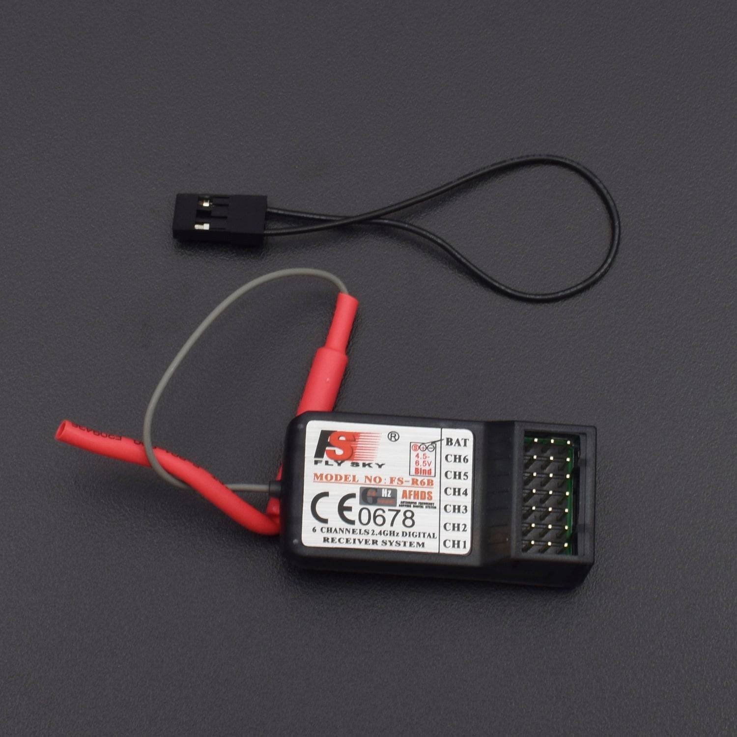 FlySKY FS 6CH 2.4G Receiver for FS-CT6B FS-CT4B RC Transmitter Heli/Airplane/Glid/Copter  - QC003 - REES52