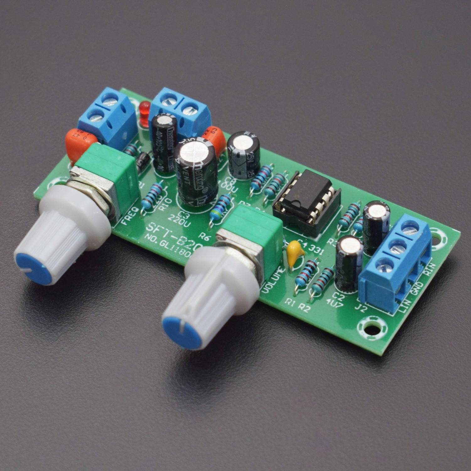 DC 12V-24V NE5532 Tone Subwoofer Low-Pass Pre-AMP Preamplifier Filter board,  - RS1198 - REES52