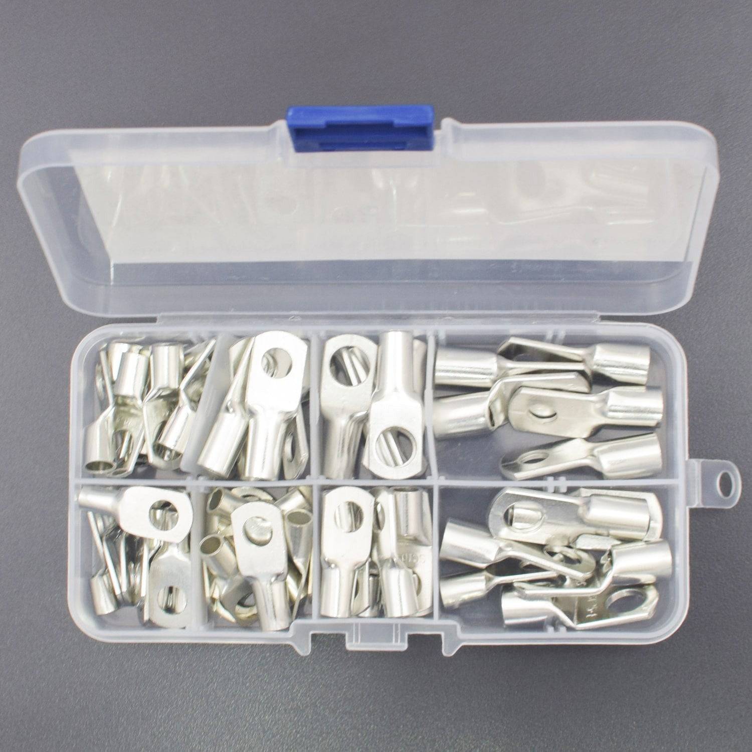 60 Pieces Copper Cable Terminal Open Barrel Crimp Wiring Wire Connectors Heat Shrink Connector kit - RS1829 - REES52