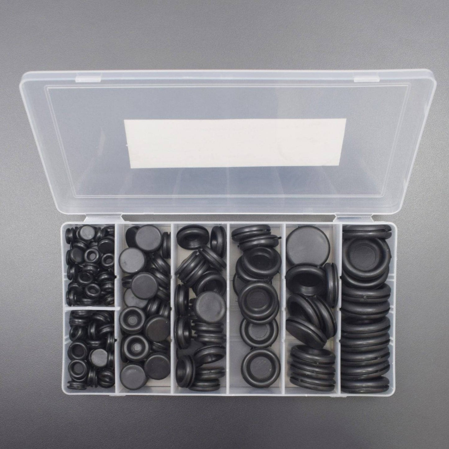 170Pcs Rubber Grommet Assortment Contain 7 Popular Sizes Firewall Hole Plug Set Electrical Wire Gasket Kit- RS1847 - REES52