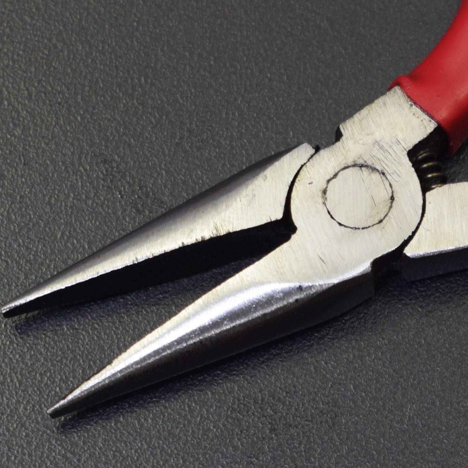 Long Nose Pliers Chromium Vanadium Steel With Mini Wire Cutting Tool 6 Inch - RS2191 - REES52