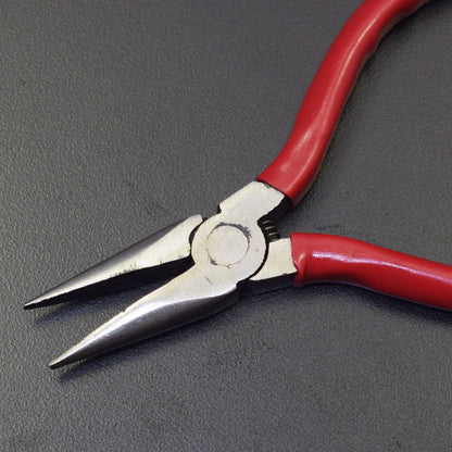 Long Nose Pliers Chromium Vanadium Steel With Mini Wire Cutting Tool 6 Inch - RS2191 - REES52