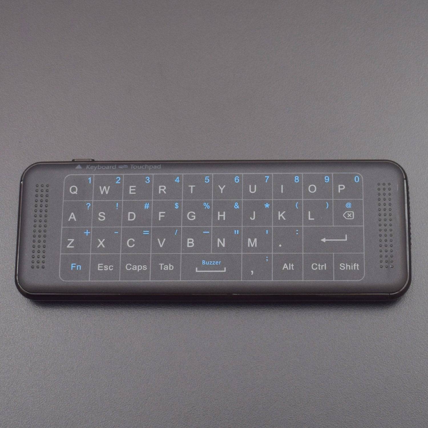 2.4GHz 6-Axis Backlit Version Fly Air Mouse Wireless Keyboard Full Touchpad Remote Control IR Learning  - RS1289 - REES52