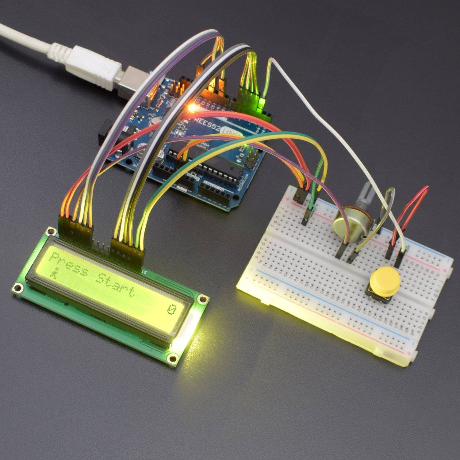 Jumping Bars Arduino Make a Jumping jack game using 16*2 LCD and push – REES52