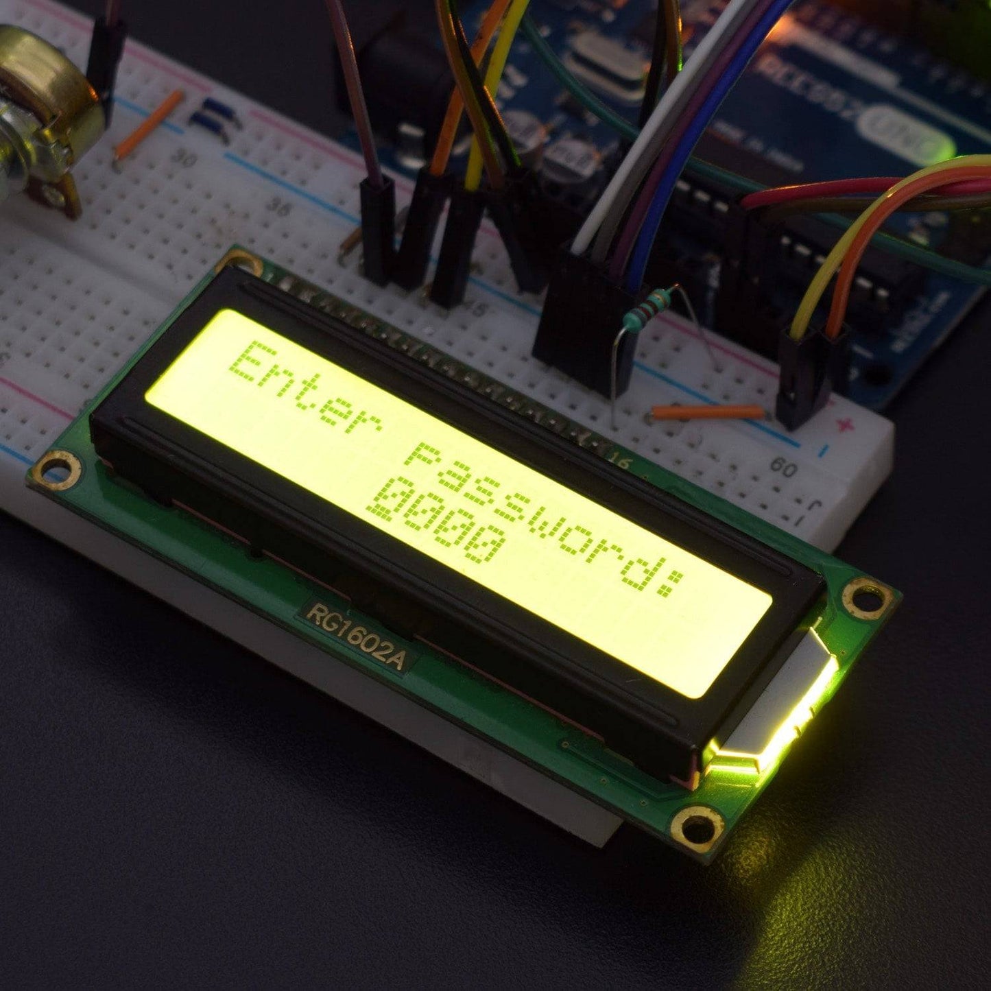 Access a 4 digit Passcode using joystick module and display the code on 16*2 Lcd interfacing with Arduino uno - KT986 - REES52