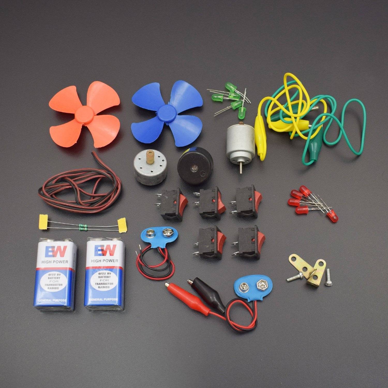 Electronics 30 Items Loose Parts Materials Science Project Kit - KT1046 - REES52