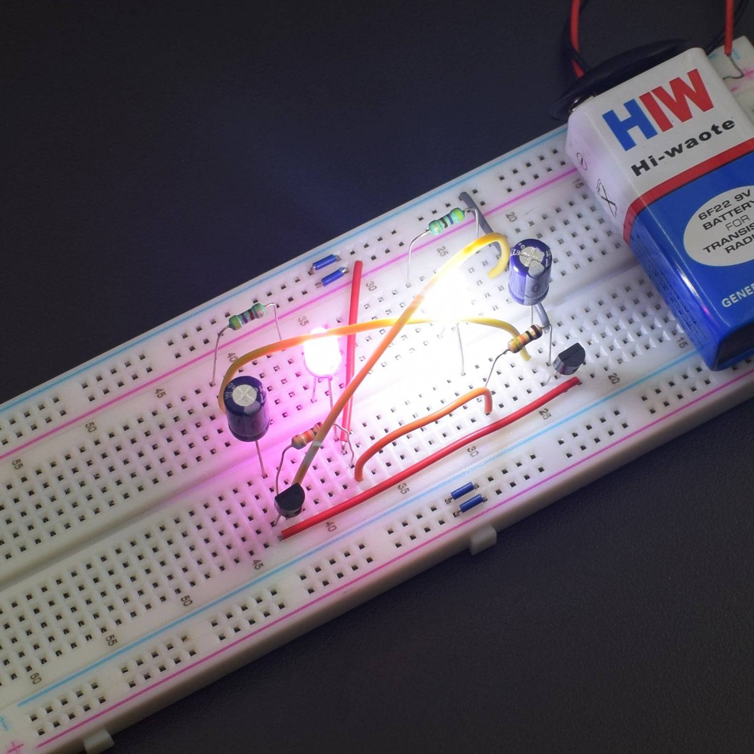 Make a Flip Flop Led circuit using BC547 transistor and led - KT577 - REES52