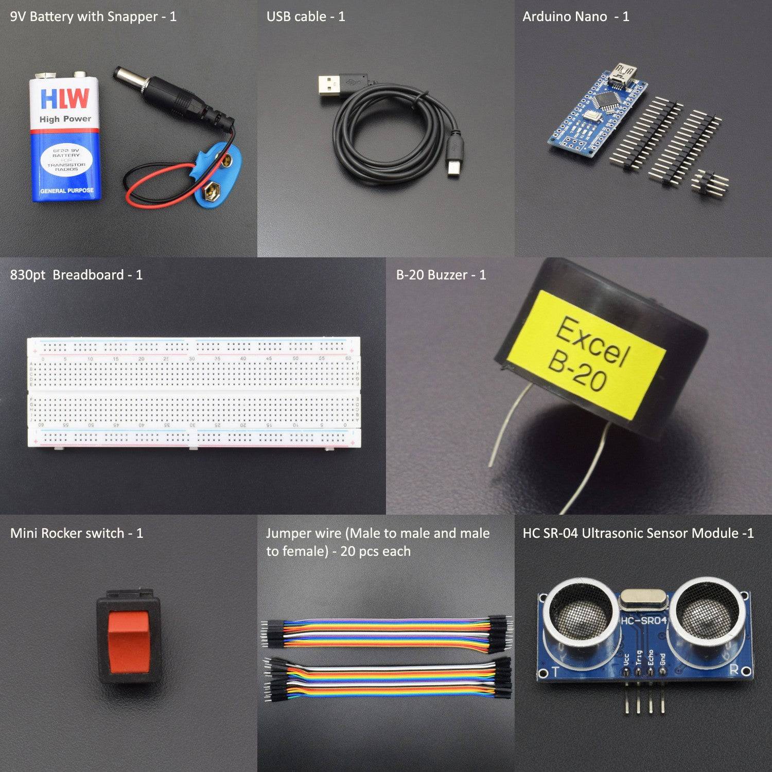 Make an Obstacle Detector for Blind people using Ultrasonic Sensor Module - KT588 - REES52