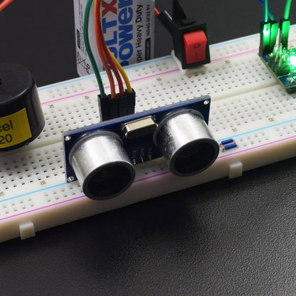 Make an Obstacle Detector for Blind people using Ultrasonic Sensor Module - KT588 - REES52