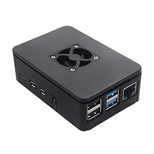 Raspberry Pi 4 Acrylic Case, Enclosure With Cooling Fan Slot For Raspberry Pi 4 B Plus - RS2448 - REES52