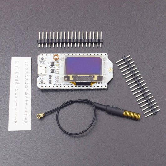 ESP32 LoRa SX1278 0.96 inch OLED Display Development Board WiFi Bluetooth Dual Core 240MHz CP2102 and 433/470MHz Antenna- RS1787 - REES52