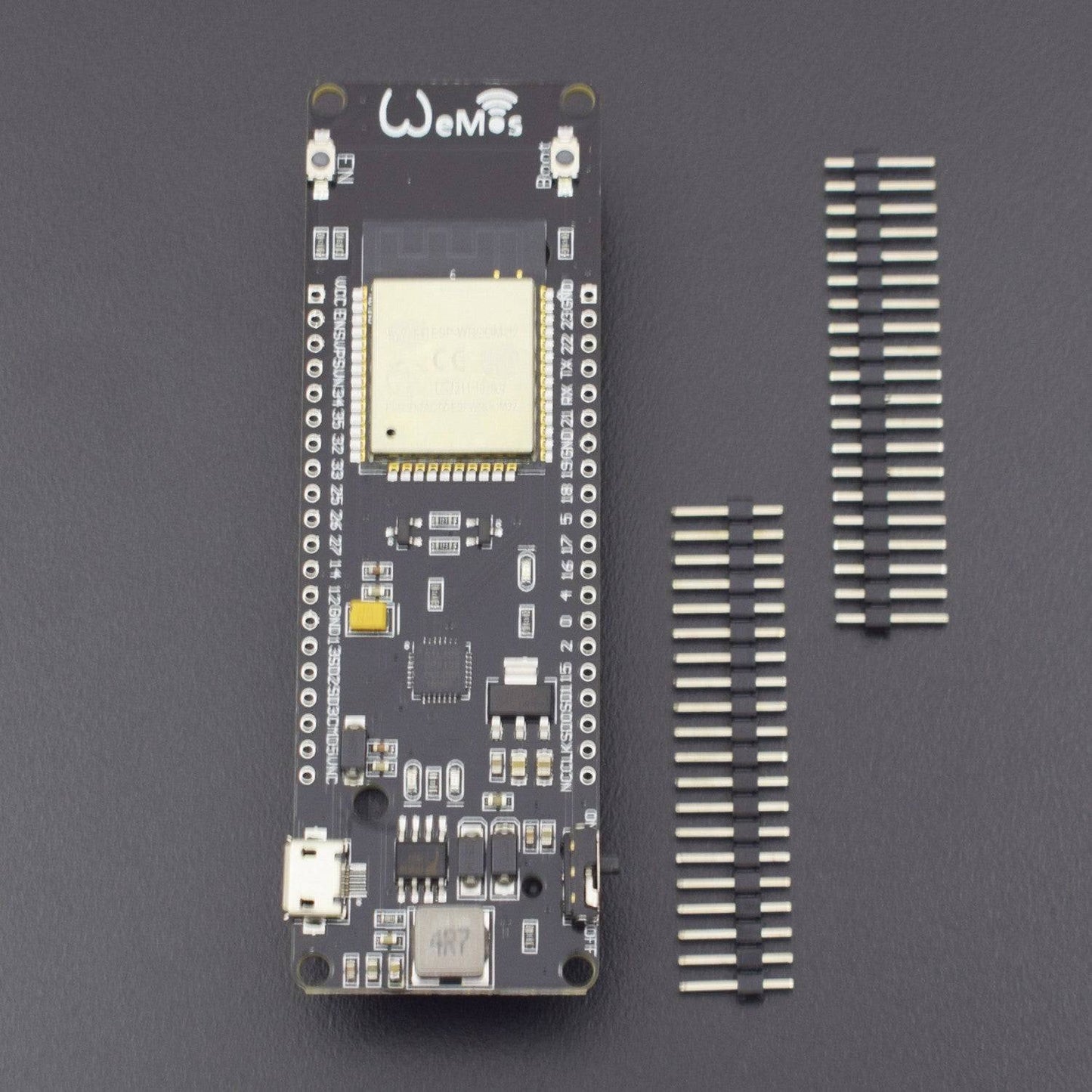 ESP32 WiFi Bluetooth Dual Mode Module with 18650 Lithium Battery Holder Development Tool Board for Lua Without Battery - RS1789 - REES52