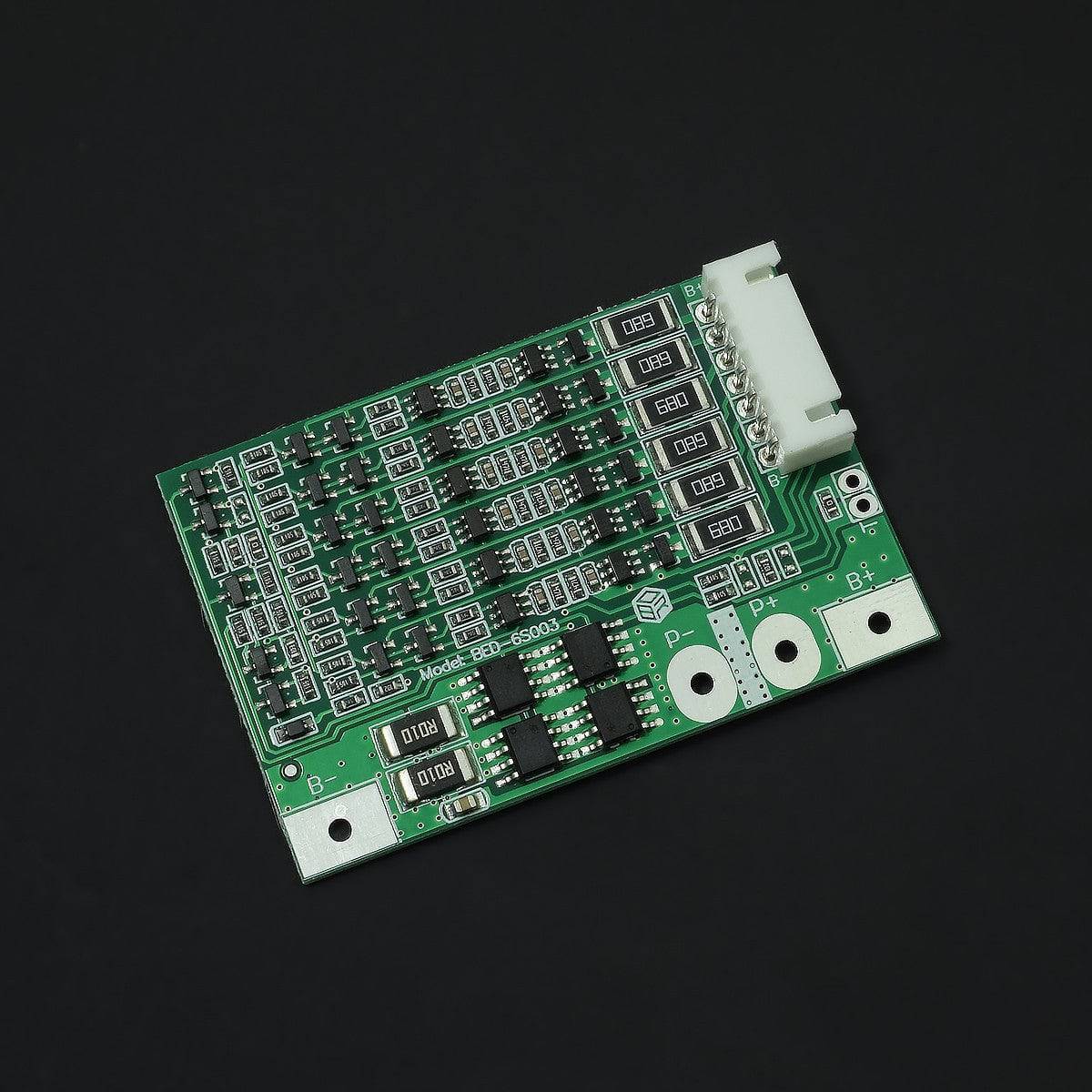 6S 22.2V Li-ion 18650 Lithium Battery BMS Charger Protection Board with Balance Integrated Circuits- RS2600 - REES52