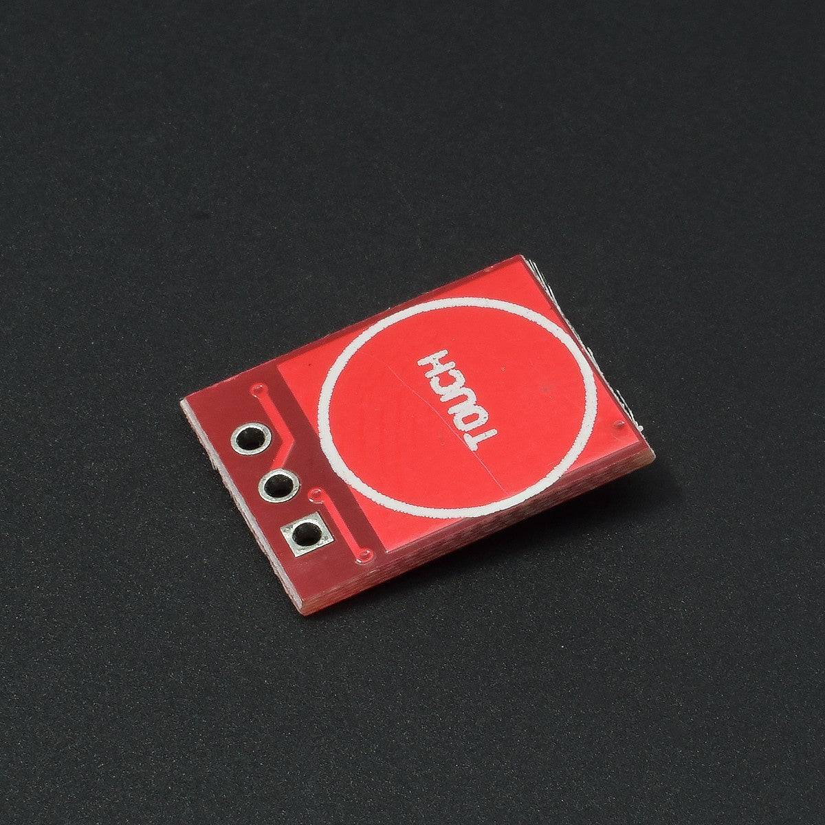 TTP223 Touch Key Switch Module Touching Button Self-Locking/No-Locking Capacitive Switches Single Channel (Red) - RS2607 - REES52