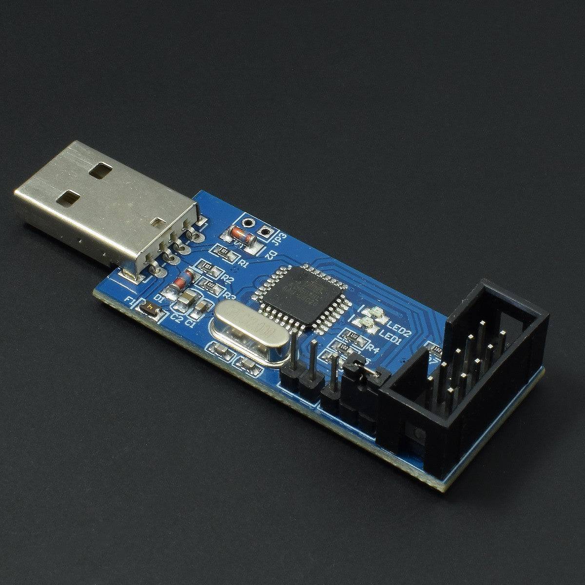 51 AVR ATMEGA8 Programmer USB ASP USB ISP 10 Pin USB Programmer 3.3V/5V with Cable - AA109 - REES52