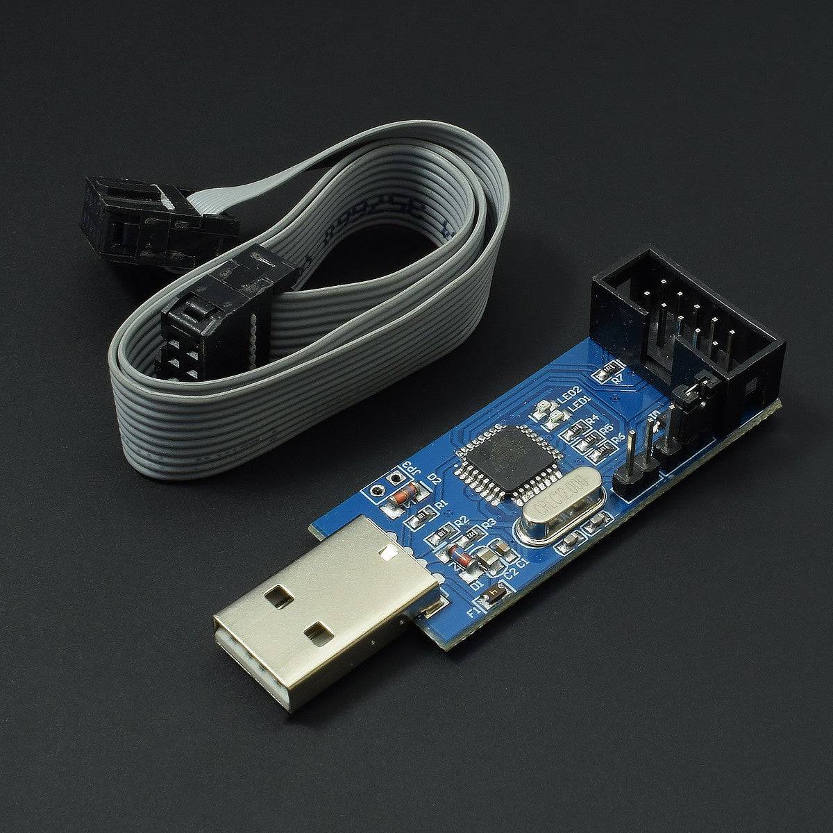 51 AVR ATMEGA8 Programmer USB ASP USB ISP 10 Pin USB Programmer 3.3V/5V with Cable - AA109 - REES52