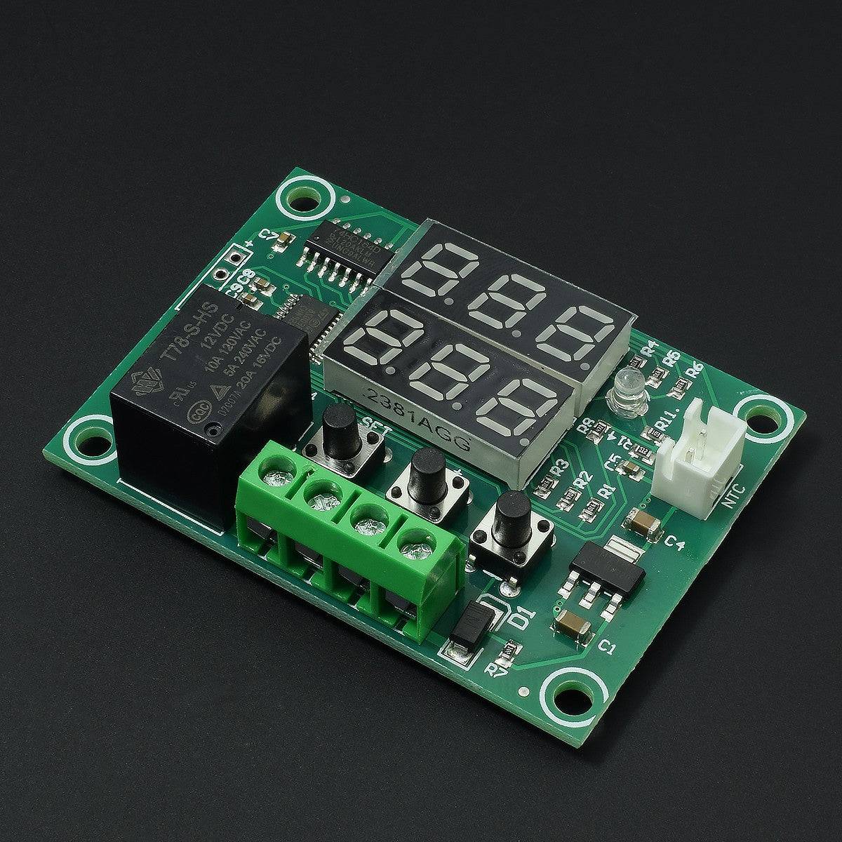 W1219 Digital Thermostat Module Temperature Controller Module Switch with Waterproof NTC Probe Dual LED Display - RS2287 - REES52