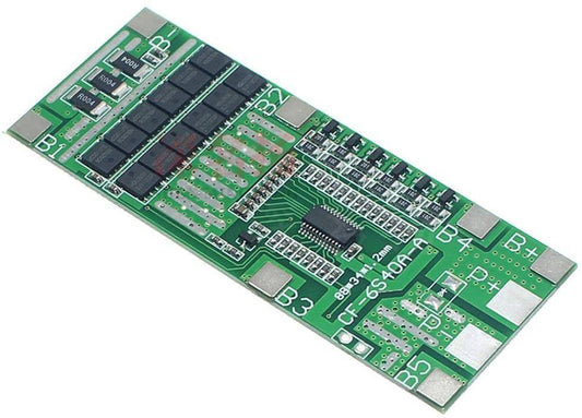 24V 6S 40A 18650 Li-Ion Lithium Battery Protect Solar BMS PCB Lighting Board with Balance for Ebike Scooter- RS2530 - REES52