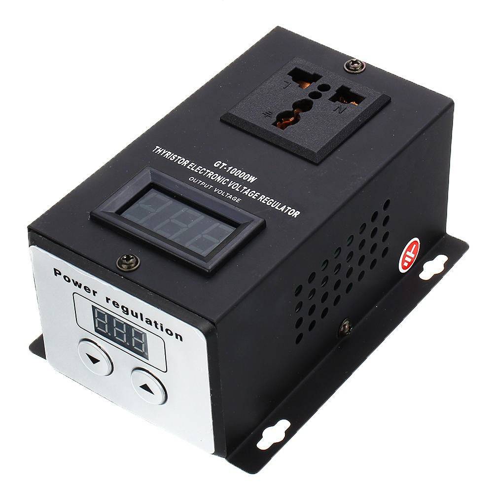 Electronic Voltage Regulator SCR AC 220V 10000W Temperature Speed Regulator Controller Setting Current Regulator- RS2558 - REES52
