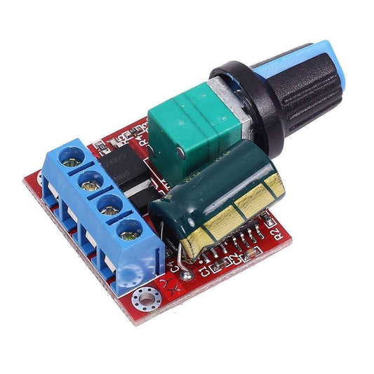Mini DC Motor PWM Speed Controller, DC 5V-35V 5A Speed Adjustable Switch Module, 6V 12V 24V Variable Voltage Regulator- RS2903 - REES52