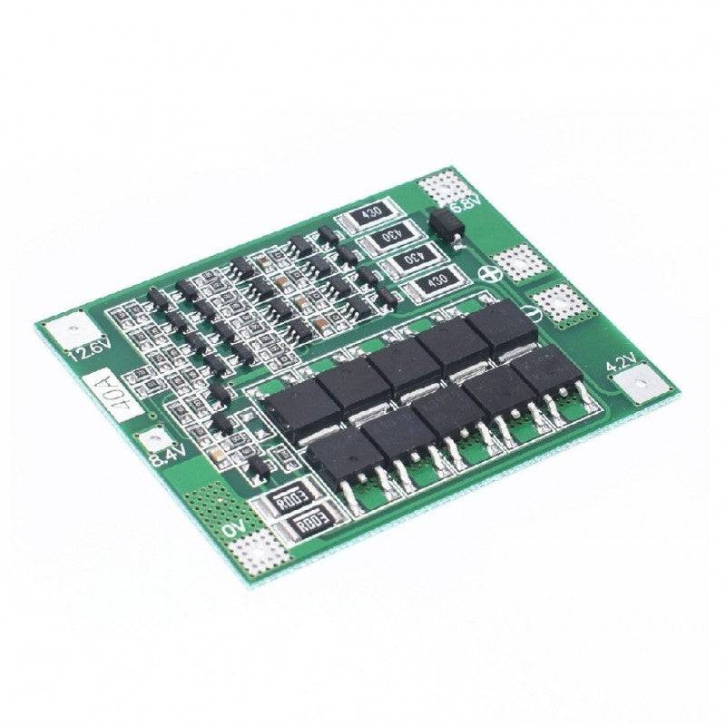 18650 BMS 4S 40A Li-ion Lithium Battery Charger PCB BMS Protection Board with Balance For Drill Motor 14.8V 16.8V Lipo- RS2922 - REES52