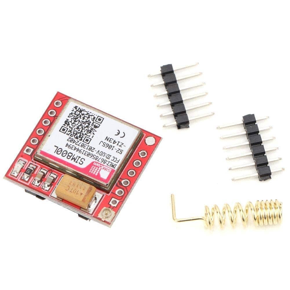 Mini SIM800L GSM GPRS Module, MicroSIM TTL Card Serial Interface for microcontroller for Arduino Uno/Raspberry PI - NA243 - REES52