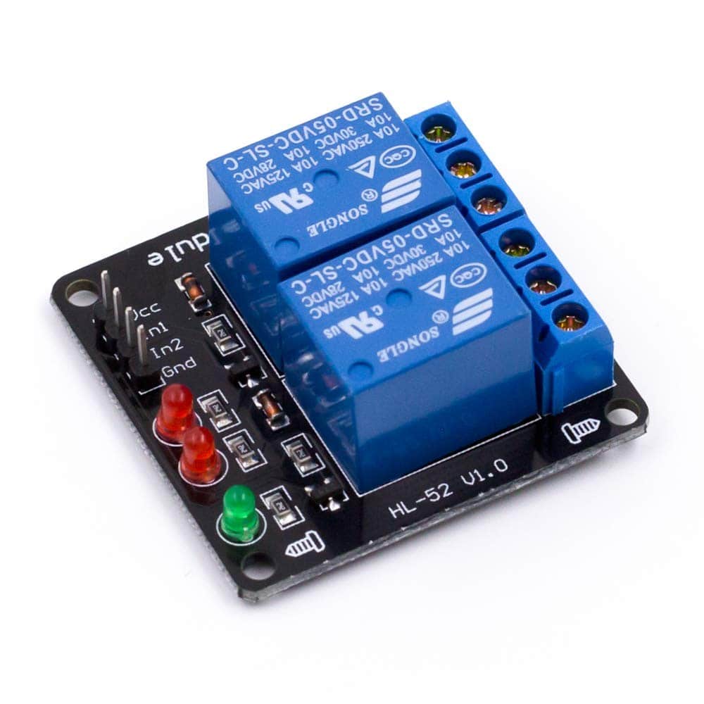 5V 10A 2 Channel Relay Module without Optocoupler For Compatible with Arduino Uno - RS2911 - REES52