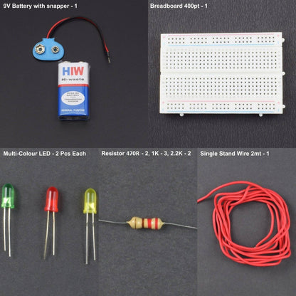 Make a battery level indicator using basic components -KT727 - REES52