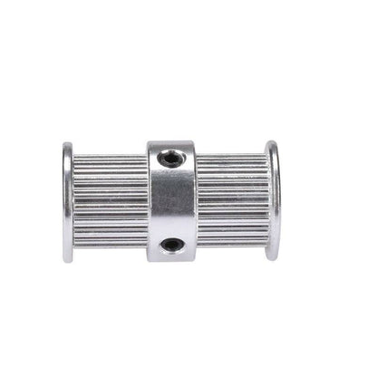 Aluminum GT2 Timing Double Head Pulley 20 Tooth 8mm Bore For 6mm Belt - RS3164 - REES52
