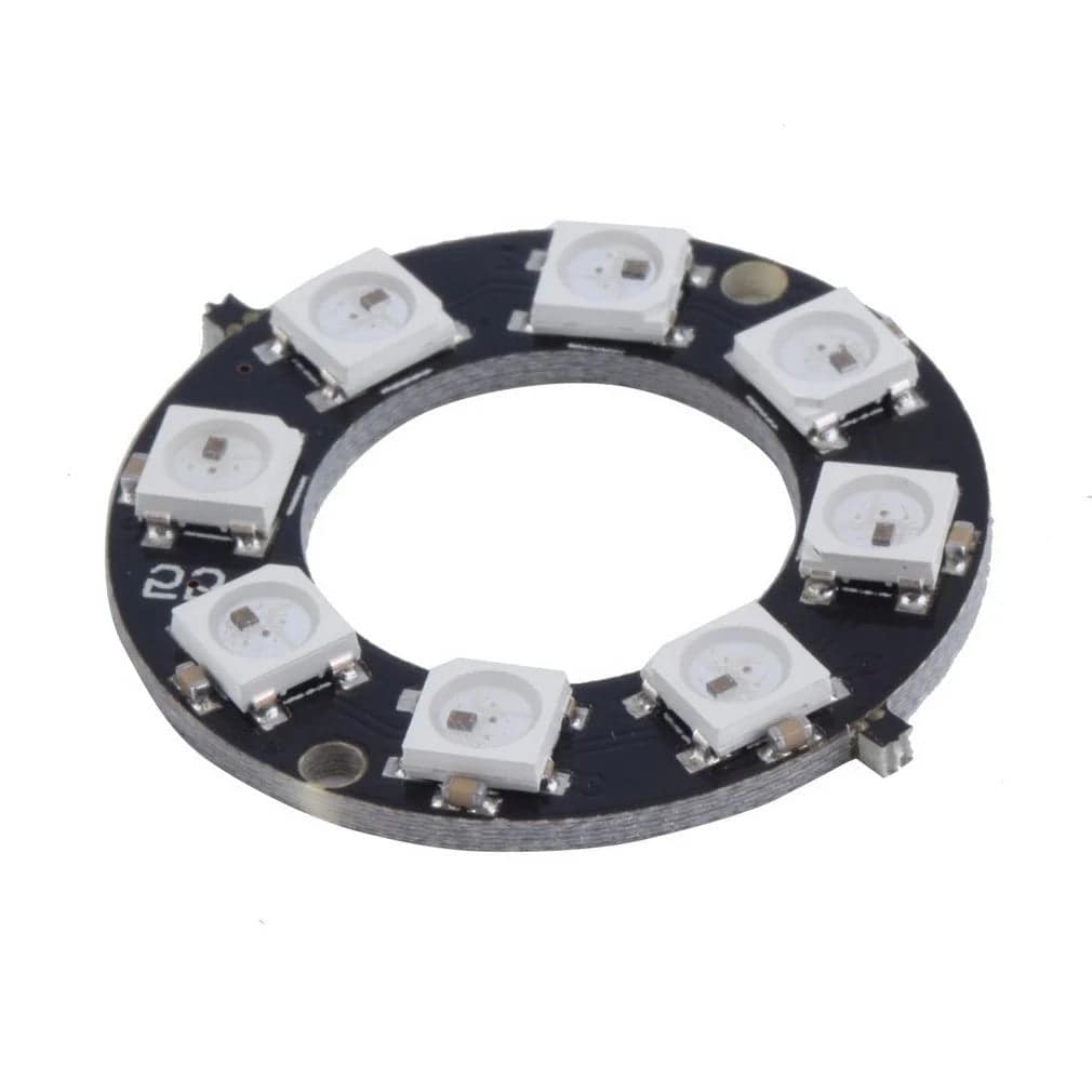 8 Bit WS2812 5050 RGB LED Built-in Full Color Driving Lights Circular Development Board - RS3280 - REES52