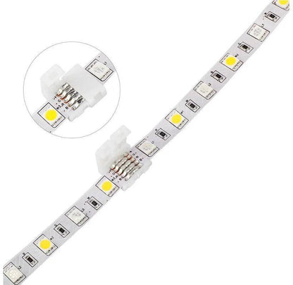LED Connector 5pin 10mm Connecting Strip Connector to Wire ( LED Strip Connectors – 5 Pin ) - Pack of 2 - REES52