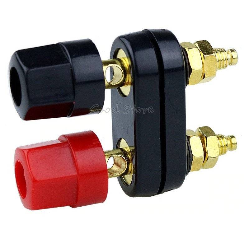 Banana plugs Couple Terminals Red Black Connector Amplifier Terminal - RS3417 - REES52