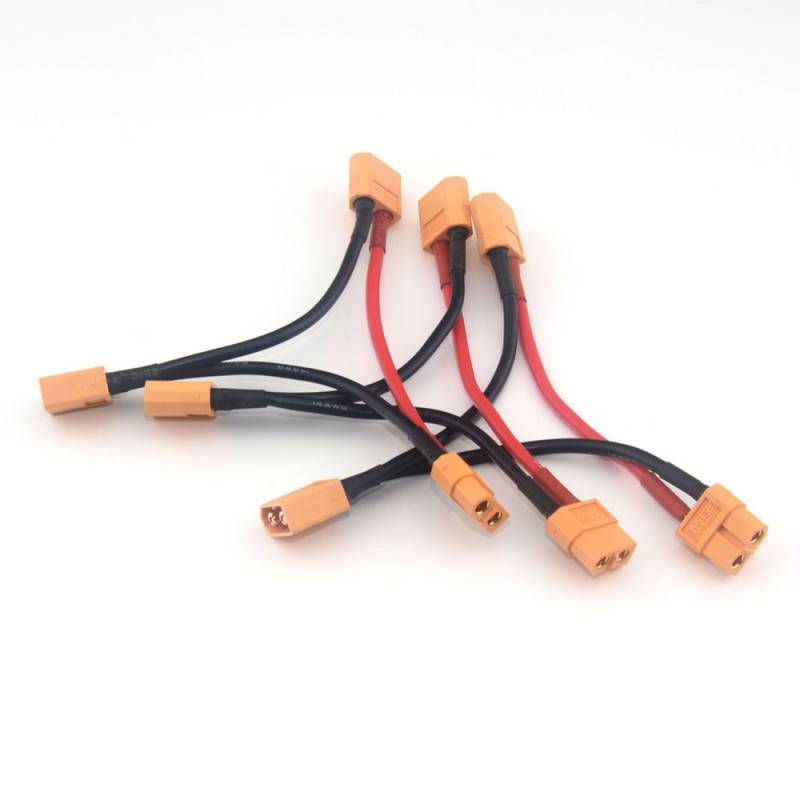 SafeConnect XT90 Battery Harness 10AWG for 2 Packs in Series - RS3549 - REES52