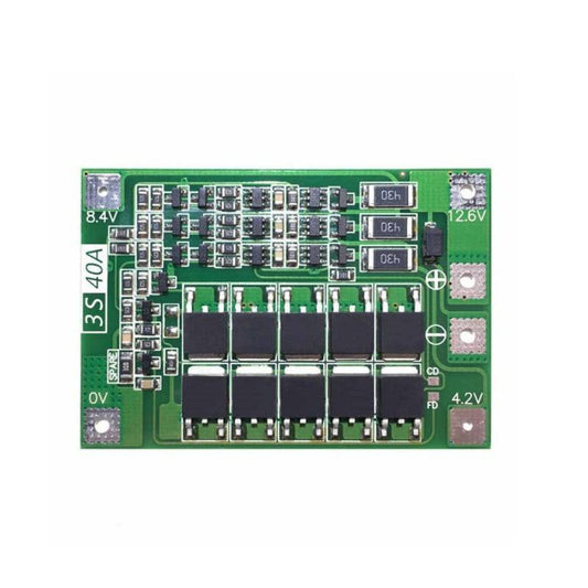 3 Series 40A 18650 Lithium Battery Protection Board 11.1V 12.6V with Balance - RS2997 ( RS3616 ) - REES52