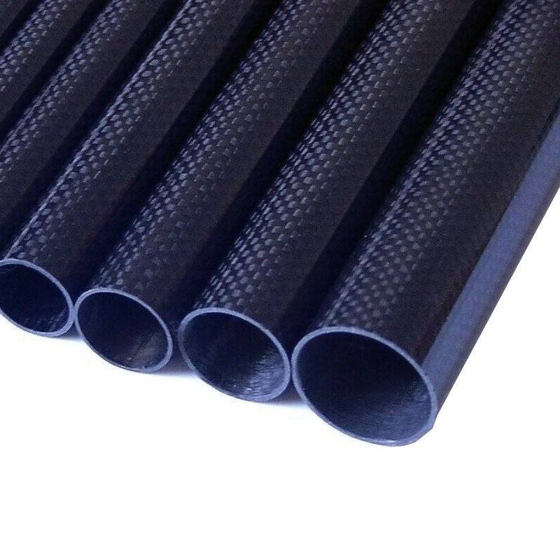 3K Roll-wrapped Carbon Fibre Tube (Hollow) 24mm(OD) x 22mm(ID) x 1000mm(L) - RS3383 - REES52