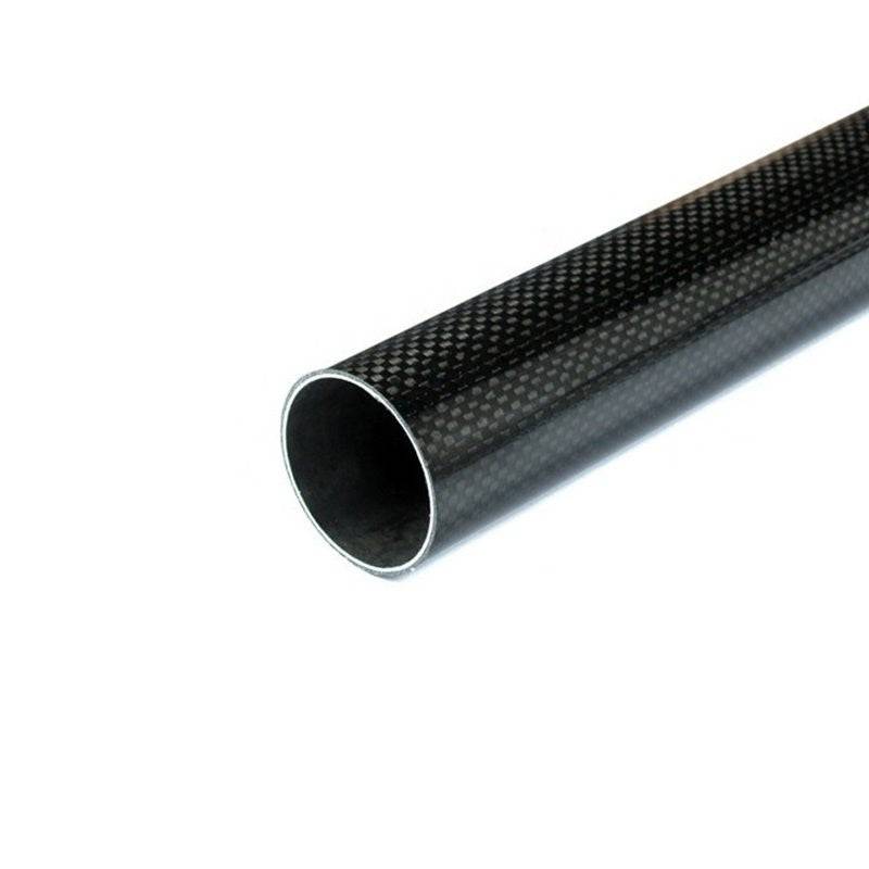 3K Roll-wrapped Carbon Fibre Tube (Hollow) 24mm(OD) x 22mm(ID) x 1000mm(L) - RS3383 - REES52