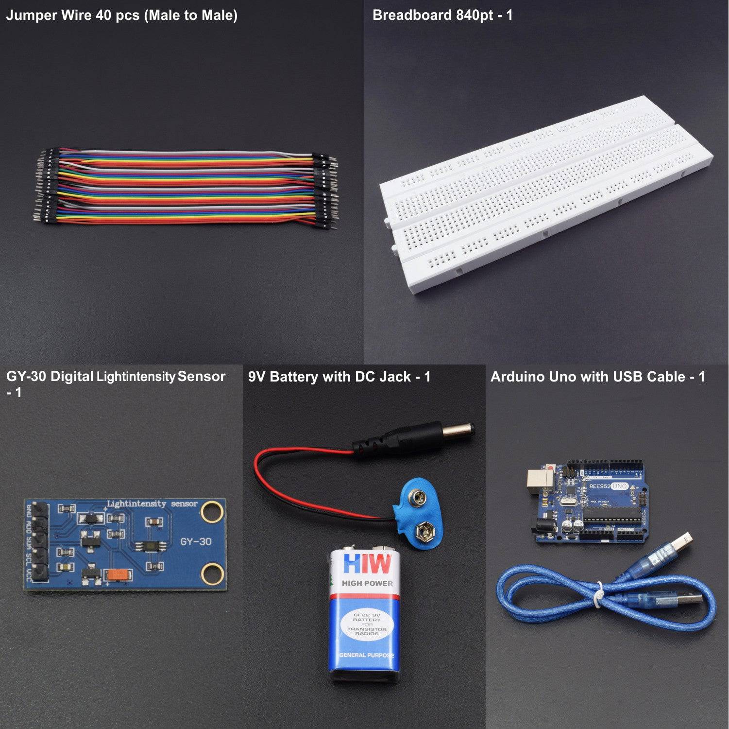 Measure the Illuminance (intensity of light/luminous flux) with the BH1750FVI Breakout Board (GY-30) and an Arduino Uno - KT707 - REES52