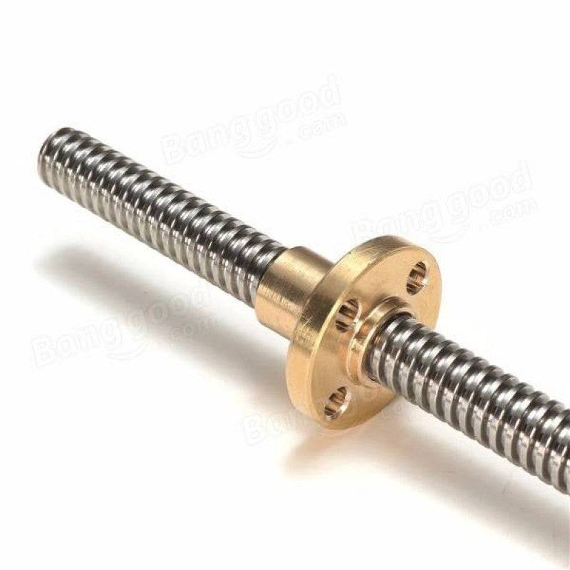 150mm Trapezoidal 4 Start Lead Screw 8mm Thread 2mm Pitch Lead Screw with Copper Nut - RS3431 - REES52