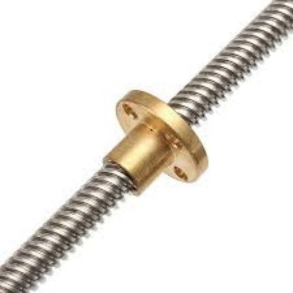 150mm Trapezoidal 4 Start Lead Screw 8mm Thread 2mm Pitch Lead Screw with Copper Nut - RS3431 - REES52