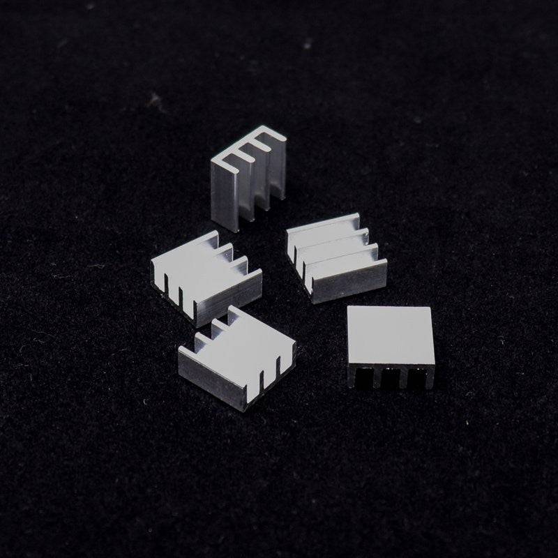 Universal Aluminium Heat Sink 11 x 11 x 5 mm - 5 Pieces Pack - RS3476 - REES52