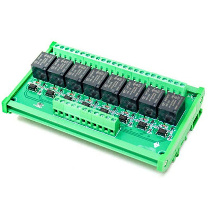 5V 8 Channels Relay Module High and Low Triggering Optocoupler Isolation Relay Module PLC Signal Amplifier Board - RS3483 - REES52