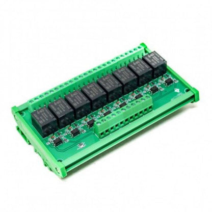 5V 8 Channels Relay Module High and Low Triggering Optocoupler Isolation Relay Module PLC Signal Amplifier Board - RS3483 - REES52