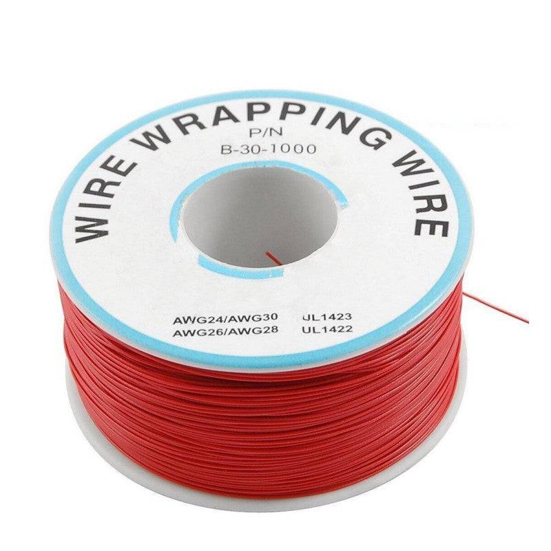 230m P/N B-30-300 Insulated PVC Coated 30AWG Wire Wrapping Wire - RED - RS3512 - REES52