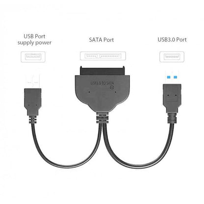 SATA3.0 to 2 in Series USB 3.0 External Hard Disk Data Cable - RS3668 - REES52