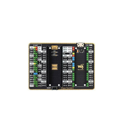 Waveshare GPIO Expander For Raspberry Pi Pico, 1x Raspberry Pi Standard 40PIN, 1x Pico 2 x 20PIN - RS2278 - REES52