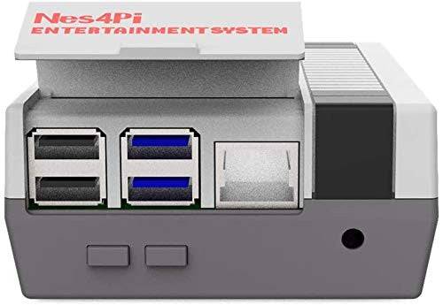 Retro Gaming Nes4Pi Case, Raspberry Pi Cooling Fan Raspberry Pi Heatsinks for Raspberry Pi 4 Model B - RS2856 - REES52